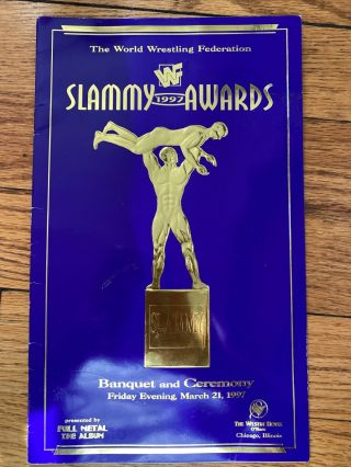 March 21,  1997 Wwf Wwe Slammy Awards Banquet & Ceremony Program