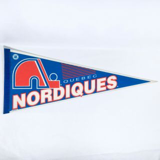 Vintage Quebec Nordiques Sports Felt Pennant Ice Hockey Nhl Full Size - Wincraft