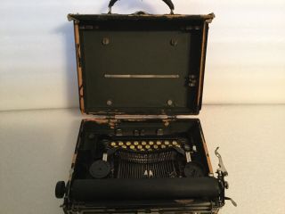 Antique Collectable Vintage Corona Model 3 Folding Typewriter With Case 1917