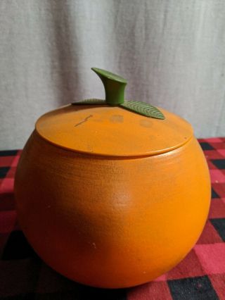1965 Vintage Orange Cookie Jar