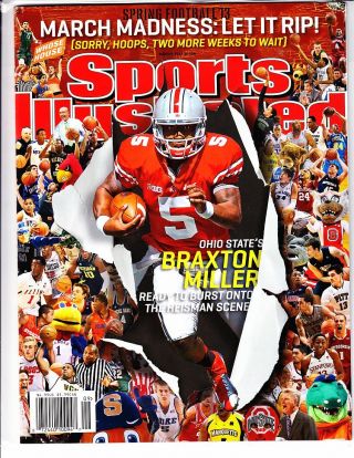 March 4,  2013 Braxton Miller Ohio State Buckeyes Sports Illustrated No Label A