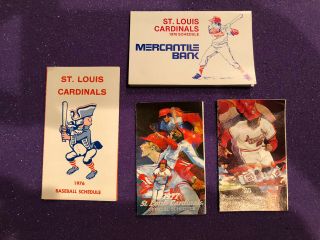 1975,  1976 And 1977 St.  Louis Cardinals Pocket Schedules (4)