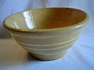 Vintage Stoneware Yellow Ware Small Mixing Bowl