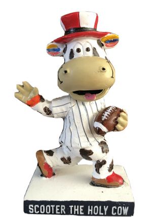 Scooter The Holy Cow Heisman Trophy Mini Bobblehead