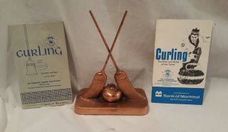 1950’s Curling Trophy “curling: The Rink & Rules Of The Game” Booklets 1960 & 70
