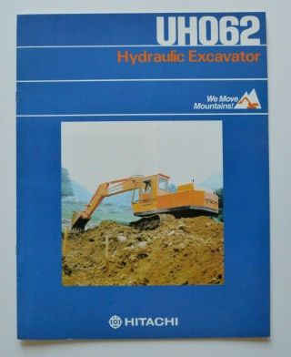 Hitachi Uh062 Hydraulic Excavators 1980 Dealer Brochure - English - Usa