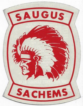 Very Rare 1971 - 72 Saugus High Sachems Hockey College Schedule