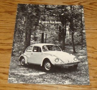 1971 Volkswagen Vw Beetle Sales Brochure 71