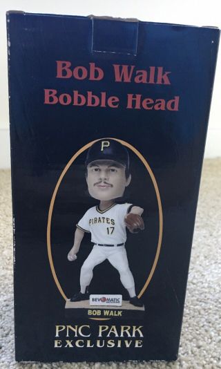 2007 Pittsburgh Pirates Bob Walk Bobblehead Sga - Pnc Park Exclusive