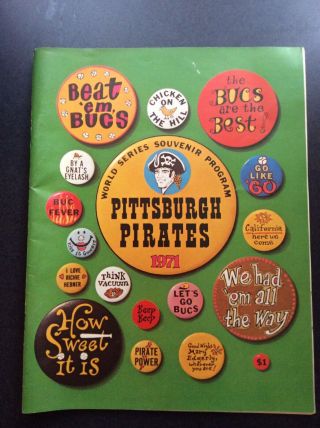 1971 World Series Program Pittsburgh Pirates Vs Baltimore Orioles