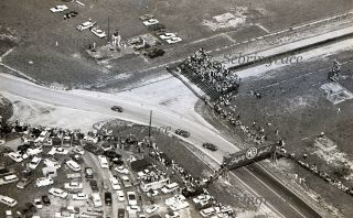 1964 Sebring Race - Aerial View Of Cars On The Track - Orig Neg (1677)