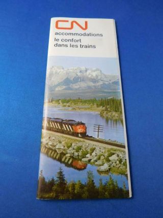 Cn Canadian National Railway Accommodations Advertising Book Brochure Train