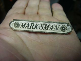 Vintage Ww1 Era Us Military Marksman Rifle Qualification Badge Pin 2 1/4 " Size