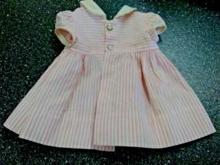 Vintage 1960 ' s Chatty Cathy Pink Peppermint Dress,  Very Good Pre - owned 2