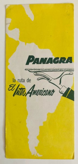 Panagra Airlines - At Your Service Folder (pan Am)
