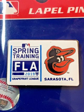 2019 Baltimore Orioles Grapefruit League Spring Training LOGO Lapel Pin 2