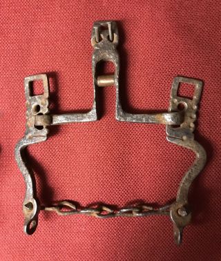 Rare Late 18th - Early 19th Century Antique Hand Forged Spanish Colonial Horse Bit