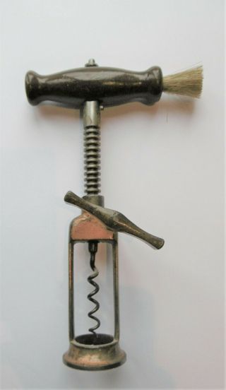Antique German Rack & Pinion Corkscrew - By Gessler Ca 1895.