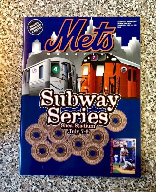2000 York Yankees Mets Subway Series Program Jeter Piazza Champs World