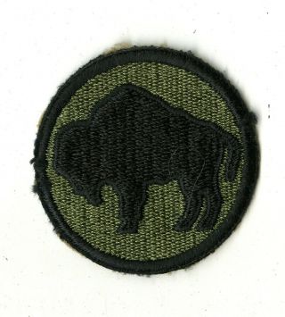 92nd Infantry Division White Back Patch Wwii Vintage Italy Europe