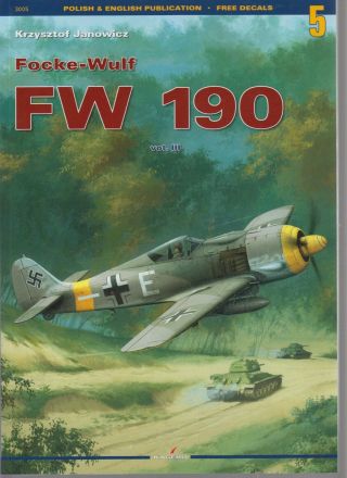 Focke - Wulf Fw190 Vol.  3 - Janowicz - Kagaero 5 - With Decal Sheet