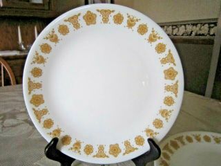 5 Vtg Corelle Butterfly Gold Lunch Salad 8 1/2 " Plates -