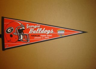 2003 Georgia Bulldogs Sugar Bowl Ncaa College Football Pennant