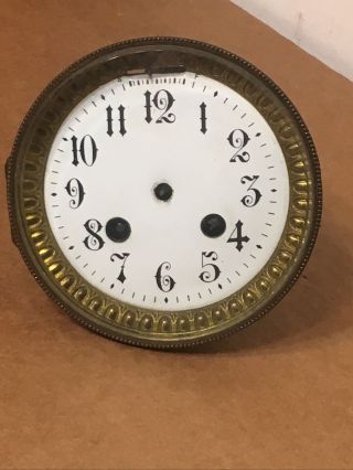 Antique French Mantle Clock Movement With Platform Escapement Parts