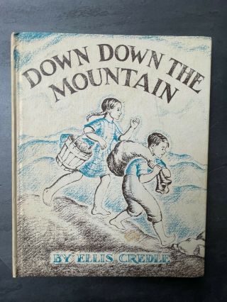 Vintage 1961 Weekly Reader Down Down The Mountain Ellis Credle Book Thomas Nlson