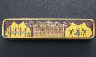 Vintage Opera Harmonica In Tin Case Made In Germany Us - Zone Key Of C 32 - Hole