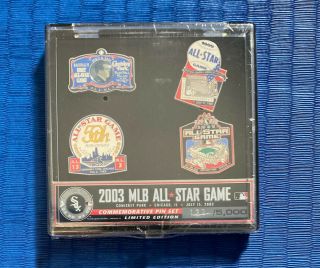 2003 Mlb All Star Game Chicago White Sox 4 Pin Set Case.