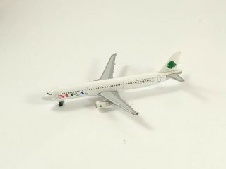 Mea Middle East Airlines Airbus A321 Metal Aircraft Model 1:500 Scale Herpa