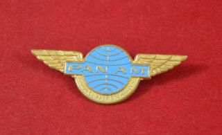 Vintage Pan Am Airlines Wings Pin Junior Clipper Stewardess Badge