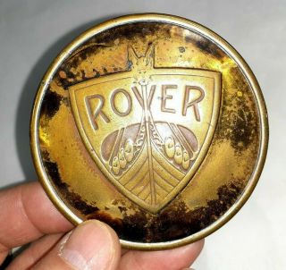 - 2 Antique Or Vintage Land Rover Copper / Bronze Body Emblem Emblems