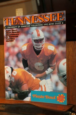 University Of Tennessee Volunteers Vols Football Program 1992 Fiesta Bowl Guide