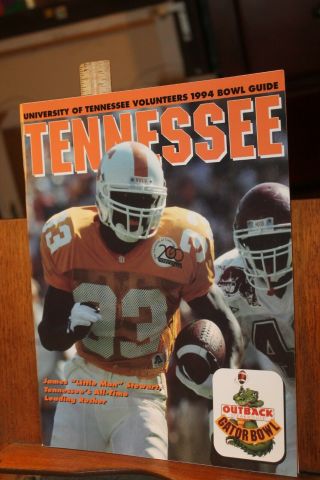 University Of Tennessee Volunteers Vols Football Program 1994 Gator Bowl Guide