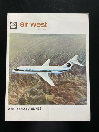 West Coast Airlines Employee Publication/newsletter - Air West - The Dc - 9 Story