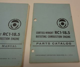 Vintage Curtiss Wright Snowmobile Engine Manuals -.