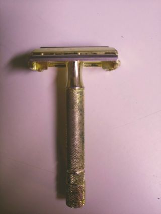 Vintage 1940s Ndc Gillette Milord Gold Speed Double Edge Safety Razor