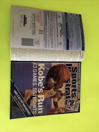 Kobe Bryant Los Angeles Lakers Sports Illustrated March 3,  2003 NO LABEL 2