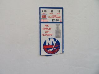 York Islanders 1992 - 93 Nhl Stanley Cup Playoffs 1 Ticket