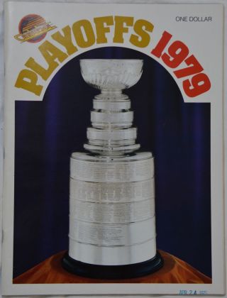 Vancouver Canucks Vs.  Philadelphia Flyers 1979 Nhl Playoffs Game Program Hockey