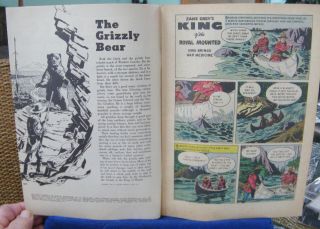 vintage Zane Grey ' s King of the Royal Mounted Comic 1956 20 Dell VF - 3
