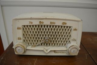 Vintage Antique Crosley Model E - 10 We Tube Radio