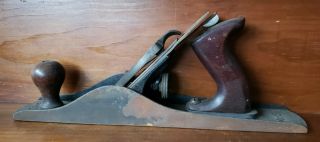 Antique Stanley Bailey No.  5 Wood Hand Jack Bench Plane Type 13