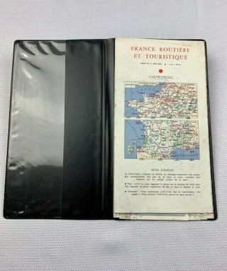 Vintage 1973 Shell Gas Station Road Map Of France