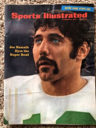 Joe Namath Sports Illustrated 12/9/1968