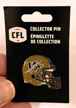 Cfl - Winnipeg Blue Bombers - Helmet Pin -,  Hard - To - Find Pin Low Inventory - Act Now