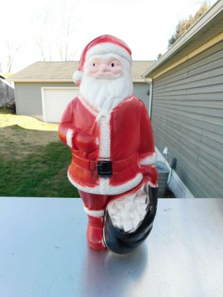 Vintage Dapol Lighted Christmas Blowmold Santa Claus