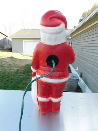 Vintage Dapol Lighted Christmas Blowmold Santa Claus 2